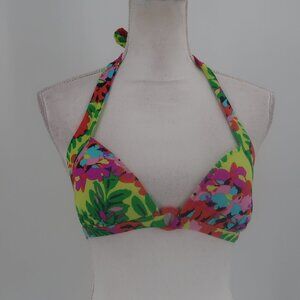 Aerie Women's Tropical Print Bikini Top Size Medium